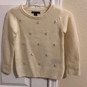 Gap kids sweater with jewels size XS (4-5)